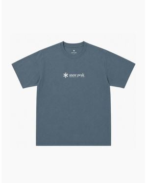 Snow Peak Snow Peak Soft Cotton Logo T-Shirt - Blue