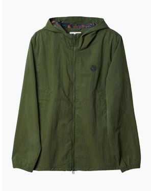Pretty Green Feltham Hooded Khaki Jacket - Green