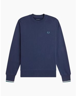 Fred Perry Crew Neck Sweatshirt - Blue