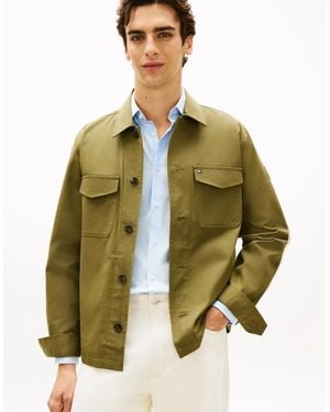 Tommy Hilfiger Cotton Nylon Shirt Jacket - Green