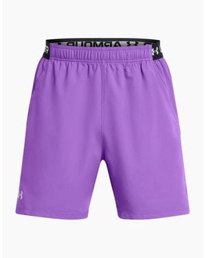 Under Armour Vanish Fitness Shorts With Bold Logo - Purple