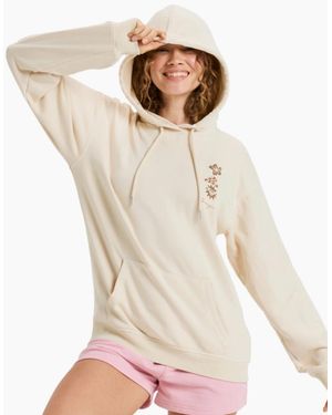 Roxy Surf Stoked Terry Art Hoodie - Natural