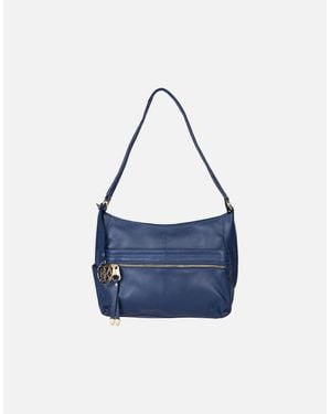 Lakeland Leather Cartmel Shoulder Bag - Blue