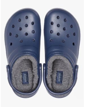 Crocs™ 203591-459 Classic Lined Clogs/Charcoal - Blue