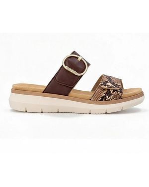 Remonte D2K57 Cross Strap Sandals - Brown