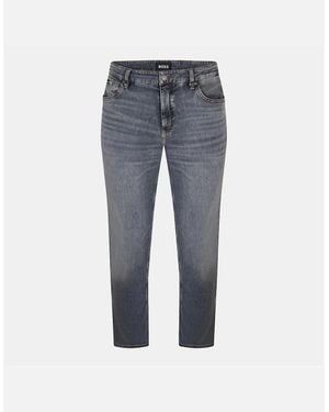 BOSS Mid Rise Slim Fit Five Pocket Jeans - Blue