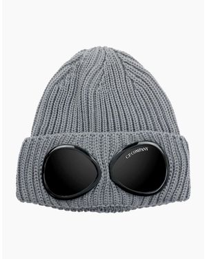 C.P. Company Extra Fine Merino Wool Goggle Beanie M92 - Grey