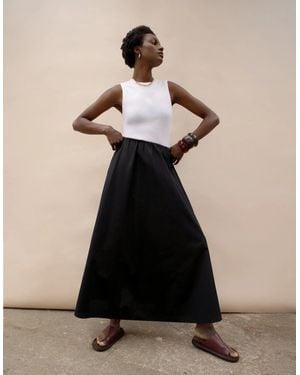 Ro&zo Cotton Poplin Skirt - Black
