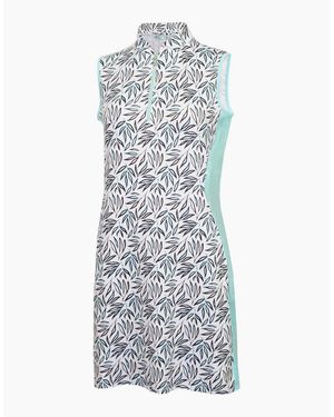Calvin Klein G Zip Neck Knee Length Shift Dress - Multicolour