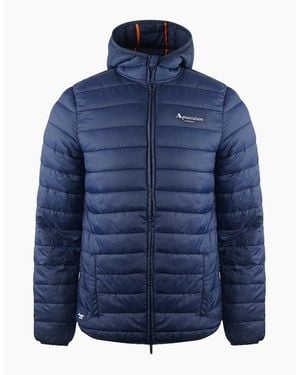 Aquascutum London Logo Active Hoodie Jacket - Blue
