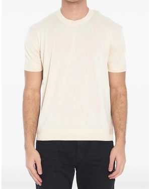 Moncler Knitted Crewneck T-Shirt - White