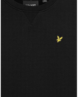 Lyle & Scott Embroidered Eagle Logo Crew Neck Long Sleeve Sweatshirt - Black