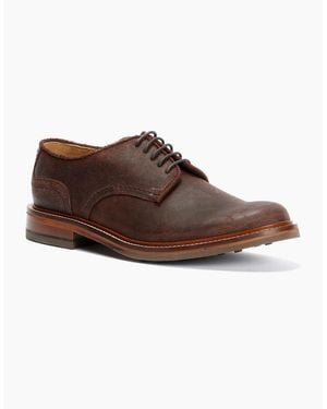 Chapman & Moore Plain Derby Country Leather Choco Shoes - Brown