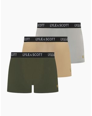 Lyle & Scott Barclay Plain Design Boxer Briefs - Grey