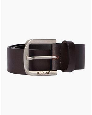Replay Leather Belt - Black