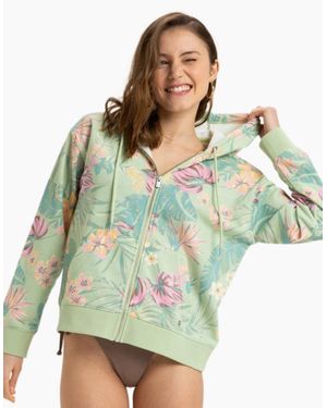 Roxy Feels Right Hoodie - Green