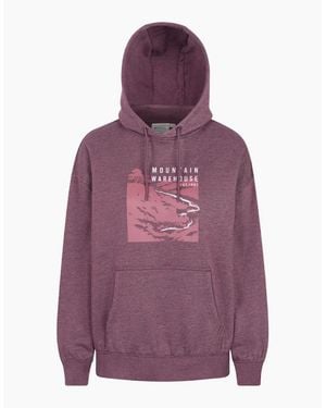 Mountain Warehouse Ladies Winding Trek Relaxed Fit Hoodie - Purple