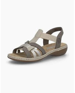 Rieker Ladies Sandals 65918-64 - Natural