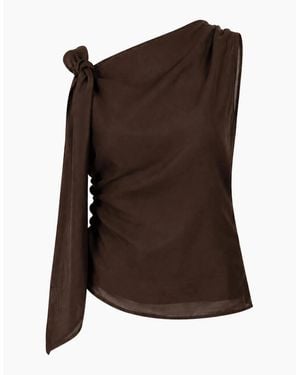 No Emotions The Dora Top - Brown