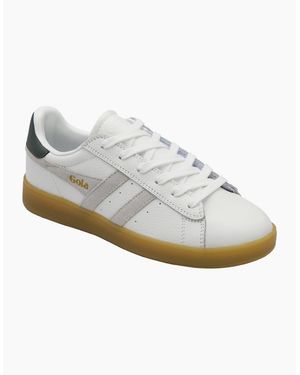 Gola Aztec Leather Trainers - White