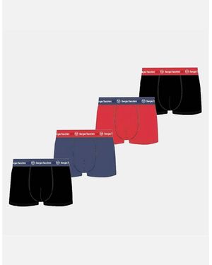 Sergio Tacchini 4 Pack Plain Design Boxer Brief - White