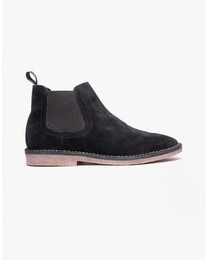 Hush Puppies Shaun Suede Chelsea Boots - Black