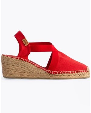Toni Pons Ter Vegan Wedge Espadrilles - Red