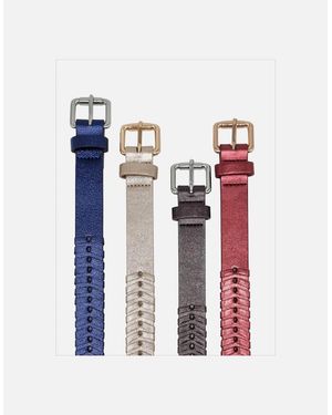 Nooki Design Bradley Woven Belt - White