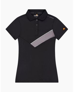Ellesse Lotali Collared Neck Short Sleeve Polo Shirt - Black