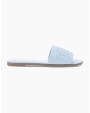 DKNY Willow Flat Sliders - Blue