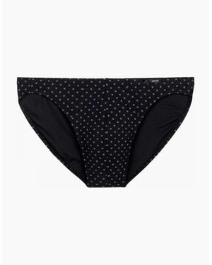 Hom Max Microfiber Comfort Micro Brief, Print - Black