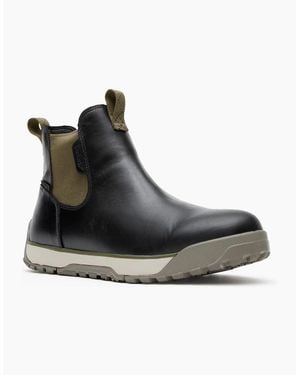 XtraTuf Ankle Deck Leather Pirate Wellington Boots - Black