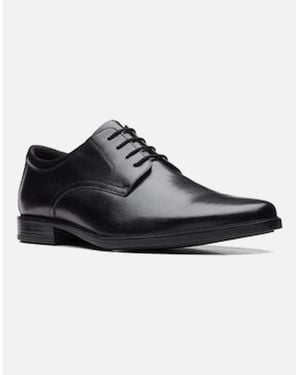 Clarks Howard Walk Leather Extra Wide Fit - Black