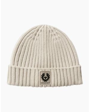 Belstaff Watch Beanie Hat Pale Stone - Natural