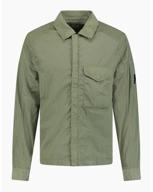 C.P. Company Lens Chrome Zip-Up Jacket Military - Green