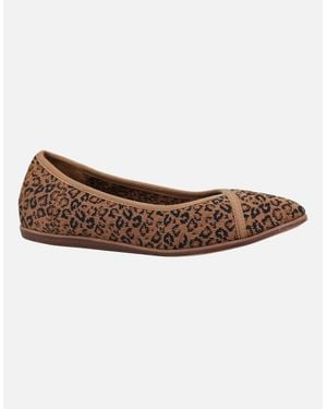 TOMS Katie 100% Cotton Flats - Brown