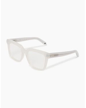 Off-White c/o Virgil Abloh Style 84 Full Rim Rectangle Sunglasses - White