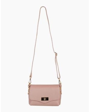 Elie Beaumont Twist Crossbody Bag - Pink