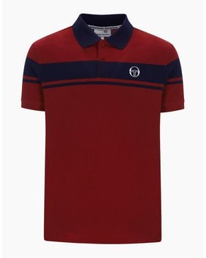 Sergio Tacchini Young Line Polo Merlot/Maritime - Red