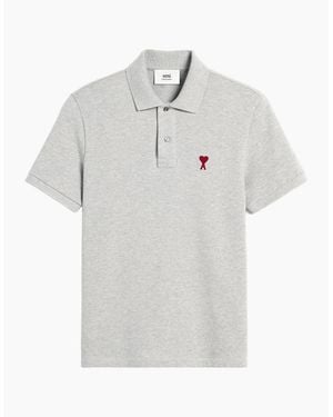 Ami Paris Ami De Coeur Polo Shirt - White