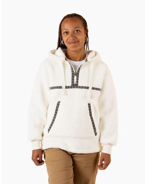 Saltrock Orla Hooded Half Zip Fleece - White