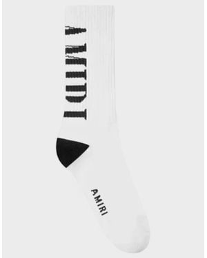 Amiri Vertical Logo Socks - White