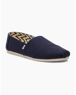 TOMS Alpargata Slip On Shoes - Blue