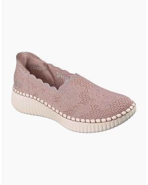 Skechers Wilshire Boulevard Polyester Mauve Trainers - Pink