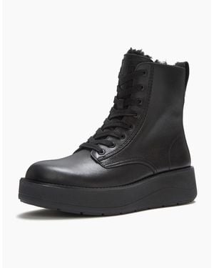 Fitflop Gen-Ff Roam Shearling Leather All Boots - Black