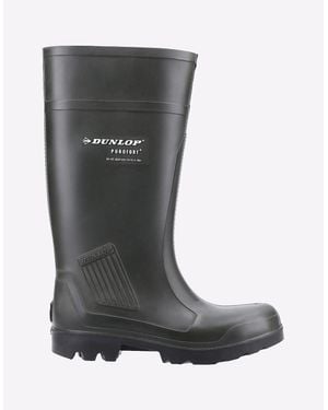 Dunlop Purofort Professional Full Safety Wellingtons - Black