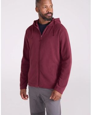 Mountain Warehouse Camber Fleece Full Zip Hoodie - Red