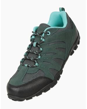 Mountain Warehouse Ladies Outdoor Ii Suede Walking Shoes - Green