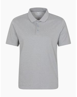 Mountain Warehouse Cordyline Textured Polo Shirt - Grey