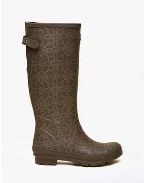 Joules Welly Print Wellington Boots - Green